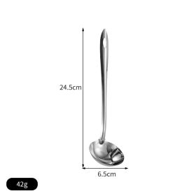 Non-magnetic Stainless Steel Kitchen Cooking Handle Hot Pot Soup Ladle Colander (Option: Grease Strainer 6cm)