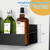 Magnetic Spice Rack for Refrigerator, 4 Pack Fridge Magnet Organizer Magnetic Shelf for Refrigerator and Microwave Oven Metal Fridge Shelf for Kitchen