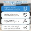 Magnetic Spice Rack for Refrigerator, 4 Pack Fridge Magnet Organizer Magnetic Shelf for Refrigerator and Microwave Oven Metal Fridge Shelf for Kitchen